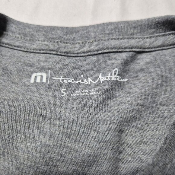 Travis Mathew Men's T-Shirt Size S Short Sleeve Gray (48) - Picture 4 of 7
